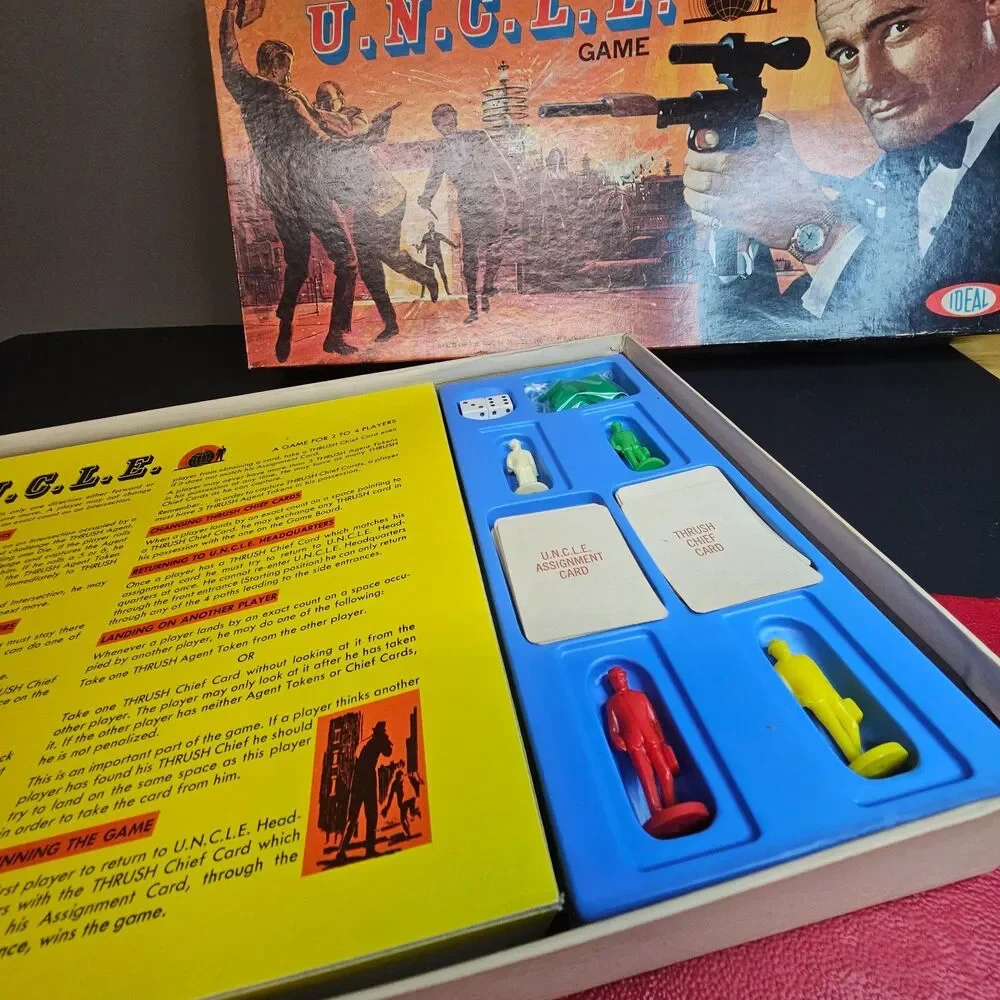 Vtg 1965 The Man from U.N.C.L.E. Board Game by Ideal Complete